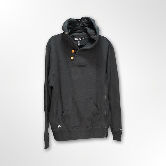 10.Deep Premium Black Hoodie - Men's Size XL - Picture 3 of 3